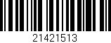 Código de barras (EAN, GTIN, SKU, ISBN): '21421513'