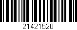 Código de barras (EAN, GTIN, SKU, ISBN): '21421520'