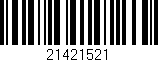 Código de barras (EAN, GTIN, SKU, ISBN): '21421521'