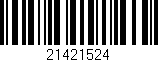 Código de barras (EAN, GTIN, SKU, ISBN): '21421524'
