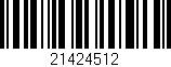 Código de barras (EAN, GTIN, SKU, ISBN): '21424512'
