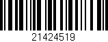 Código de barras (EAN, GTIN, SKU, ISBN): '21424519'