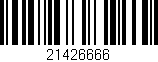 Código de barras (EAN, GTIN, SKU, ISBN): '21426666'