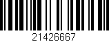 Código de barras (EAN, GTIN, SKU, ISBN): '21426667'