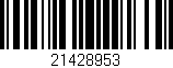 Código de barras (EAN, GTIN, SKU, ISBN): '21428953'