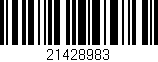 Código de barras (EAN, GTIN, SKU, ISBN): '21428983'