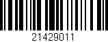 Código de barras (EAN, GTIN, SKU, ISBN): '21429011'