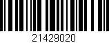 Código de barras (EAN, GTIN, SKU, ISBN): '21429020'