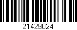 Código de barras (EAN, GTIN, SKU, ISBN): '21429024'