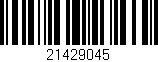 Código de barras (EAN, GTIN, SKU, ISBN): '21429045'
