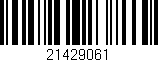 Código de barras (EAN, GTIN, SKU, ISBN): '21429061'