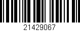 Código de barras (EAN, GTIN, SKU, ISBN): '21429067'