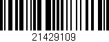 Código de barras (EAN, GTIN, SKU, ISBN): '21429109'