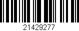 Código de barras (EAN, GTIN, SKU, ISBN): '21429277'