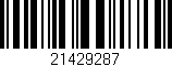 Código de barras (EAN, GTIN, SKU, ISBN): '21429287'