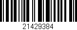 Código de barras (EAN, GTIN, SKU, ISBN): '21429384'