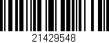 Código de barras (EAN, GTIN, SKU, ISBN): '21429548'