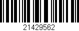 Código de barras (EAN, GTIN, SKU, ISBN): '21429562'