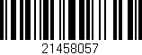 Código de barras (EAN, GTIN, SKU, ISBN): '21458057'
