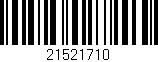 Código de barras (EAN, GTIN, SKU, ISBN): '21521710'