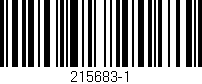 Código de barras (EAN, GTIN, SKU, ISBN): '215683-1'