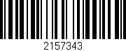 Código de barras (EAN, GTIN, SKU, ISBN): '2157343'