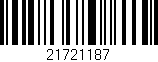 Código de barras (EAN, GTIN, SKU, ISBN): '21721187'