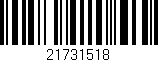 Código de barras (EAN, GTIN, SKU, ISBN): '21731518'