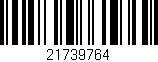 Código de barras (EAN, GTIN, SKU, ISBN): '21739764'