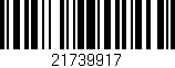 Código de barras (EAN, GTIN, SKU, ISBN): '21739917'
