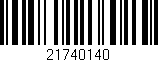 Código de barras (EAN, GTIN, SKU, ISBN): '21740140'