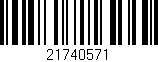 Código de barras (EAN, GTIN, SKU, ISBN): '21740571'