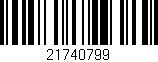 Código de barras (EAN, GTIN, SKU, ISBN): '21740799'