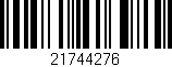 Código de barras (EAN, GTIN, SKU, ISBN): '21744276'