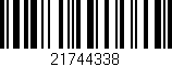 Código de barras (EAN, GTIN, SKU, ISBN): '21744338'