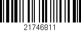Código de barras (EAN, GTIN, SKU, ISBN): '21746811'
