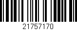Código de barras (EAN, GTIN, SKU, ISBN): '21757170'