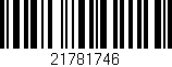 Código de barras (EAN, GTIN, SKU, ISBN): '21781746'