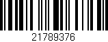 Código de barras (EAN, GTIN, SKU, ISBN): '21789376'