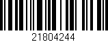 Código de barras (EAN, GTIN, SKU, ISBN): '21804244'