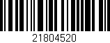 Código de barras (EAN, GTIN, SKU, ISBN): '21804520'