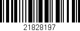 Código de barras (EAN, GTIN, SKU, ISBN): '21828197'