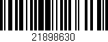 Código de barras (EAN, GTIN, SKU, ISBN): '21898630'