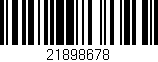Código de barras (EAN, GTIN, SKU, ISBN): '21898678'