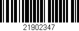 Código de barras (EAN, GTIN, SKU, ISBN): '21902347'