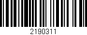 Código de barras (EAN, GTIN, SKU, ISBN): '2190311'