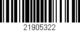 Código de barras (EAN, GTIN, SKU, ISBN): '21905322'