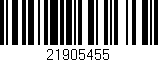 Código de barras (EAN, GTIN, SKU, ISBN): '21905455'
