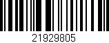 Código de barras (EAN, GTIN, SKU, ISBN): '21929805'