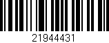 Código de barras (EAN, GTIN, SKU, ISBN): '21944431'
